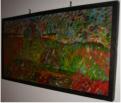 Landschaft, Kopie frei nach Gauguin, lgemlde auf Holz, ca. 77 X 40 cm, 1975