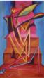 „Stufenblühen“, Ölgemälde auf Holz, ca. 53 X 90 cm, 1996